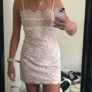 Revolve ~ white lace mini dress!